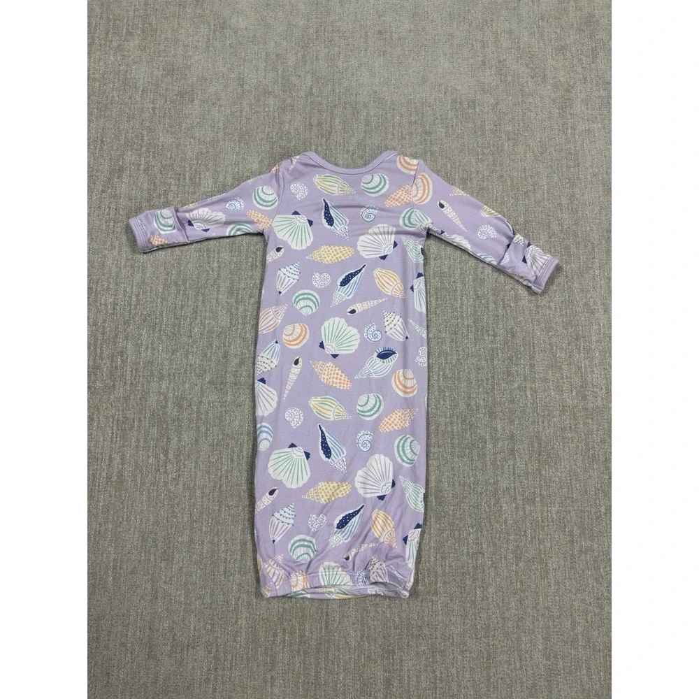NEW Little Sleepies Sandy Treasures Infant Gown Bamboo Pajama Size Newborn NB